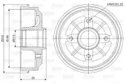 Bremstrommel VALEO 237001