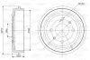 Bremstrommel Hinterachse VALEO 237027