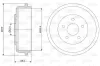 Bremstrommel Hinterachse VALEO 237053