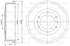 Bremstrommel Hinterachse VALEO 237065