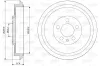 Bremstrommel Hinterachse VALEO 237085