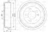 Bremstrommel Hinterachse VALEO 237099