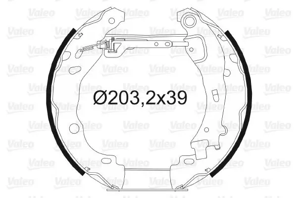 Bremsbackensatz VALEO 554871