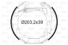 Bremsbackensatz Hinterachse VALEO 554871