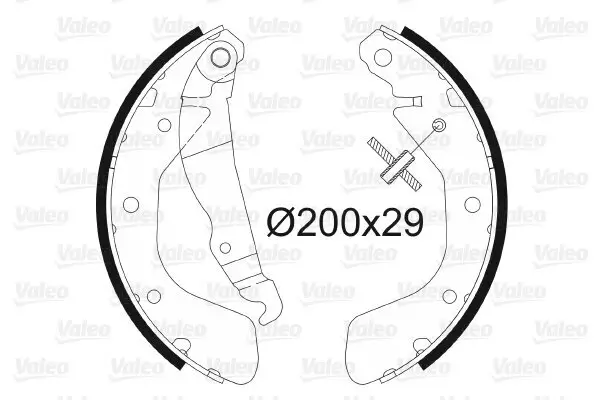Bremsbackensatz Hinterachse VALEO 562077