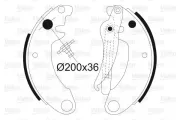 Bremsbackensatz Hinterachse VALEO 562098