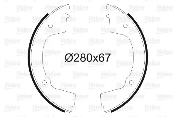 Bremsbackensatz Hinterachse VALEO 562433