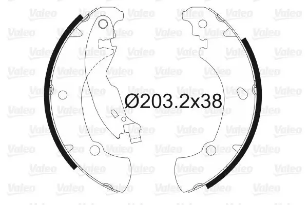 Bremsbackensatz Hinterachse VALEO 562649
