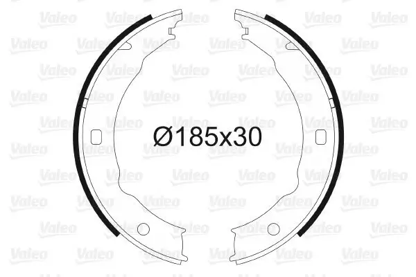 Bremsbackensatz, Feststellbremse Hinterachse VALEO 562738
