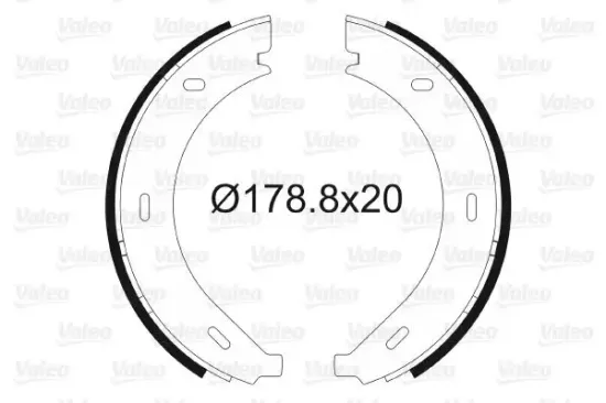 Bremsbackensatz, Feststellbremse Hinterachse VALEO 562745 Bild Bremsbackensatz, Feststellbremse Hinterachse VALEO 562745