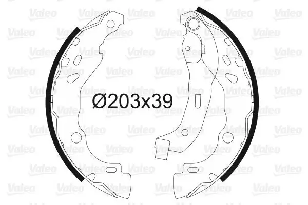 Bremsbackensatz VALEO 562810