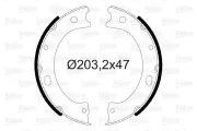 Bremsbackensatz, Feststellbremse Hinterachse VALEO 564058