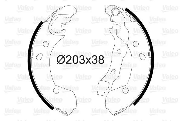 Bremsbackensatz Hinterachse VALEO 564099