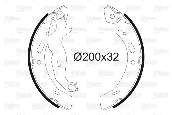 Bremsbackensatz Hinterachse VALEO 564139