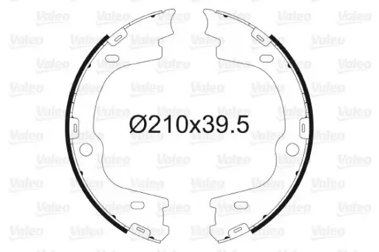 Bremsbackensatz, Feststellbremse Hinterachse VALEO 564167 Bild Bremsbackensatz, Feststellbremse Hinterachse VALEO 564167
