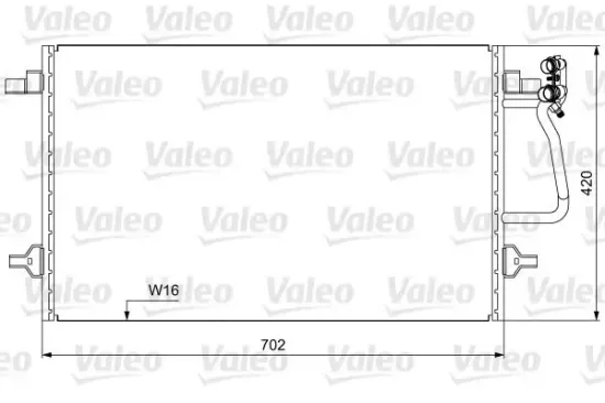 Kondensator, Klimaanlage VALEO 814030 Bild Kondensator, Klimaanlage VALEO 814030