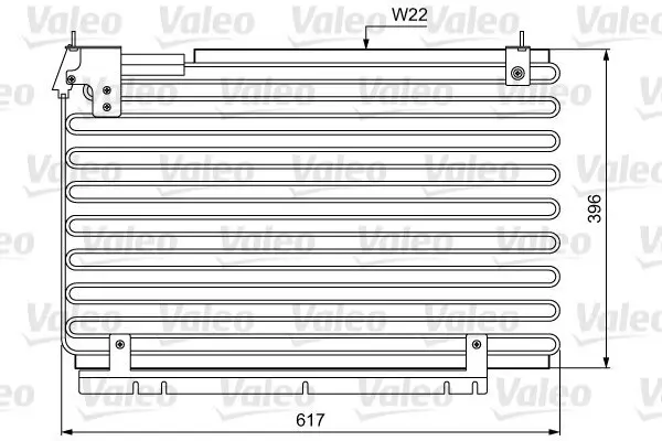 Kondensator, Klimaanlage VALEO 814034