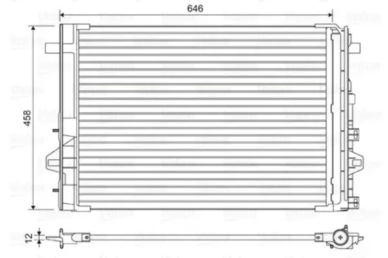 Kondensator, Klimaanlage VALEO 814035 Bild Kondensator, Klimaanlage VALEO 814035