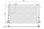 Kondensator, Klimaanlage VALEO 814044