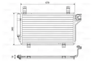 Kondensator, Klimaanlage VALEO 814048