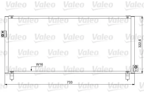 Kondensator, Klimaanlage VALEO 814052 Bild Kondensator, Klimaanlage VALEO 814052