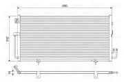 Kondensator, Klimaanlage VALEO 814063