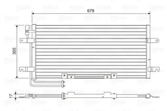 Kondensator, Klimaanlage VALEO 814079 Bild Kondensator, Klimaanlage VALEO 814079