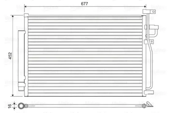 Kondensator, Klimaanlage VALEO 814166 Bild Kondensator, Klimaanlage VALEO 814166