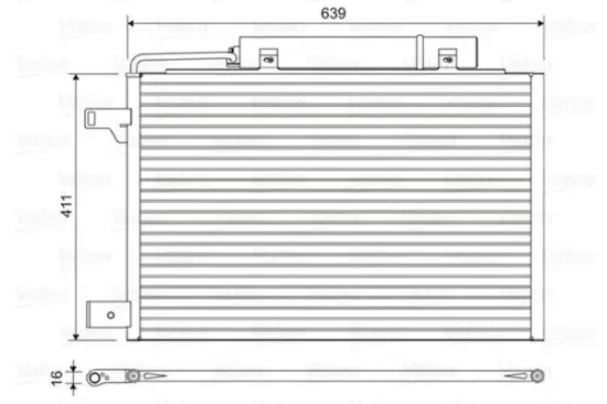 Kondensator, Klimaanlage VALEO 814376 Bild Kondensator, Klimaanlage VALEO 814376