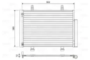 Kondensator, Klimaanlage VALEO 814418