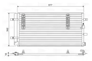 Kondensator, Klimaanlage VALEO 814419