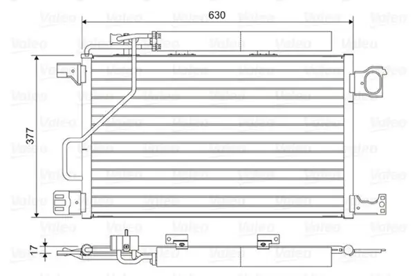 Kondensator, Klimaanlage VALEO 814423