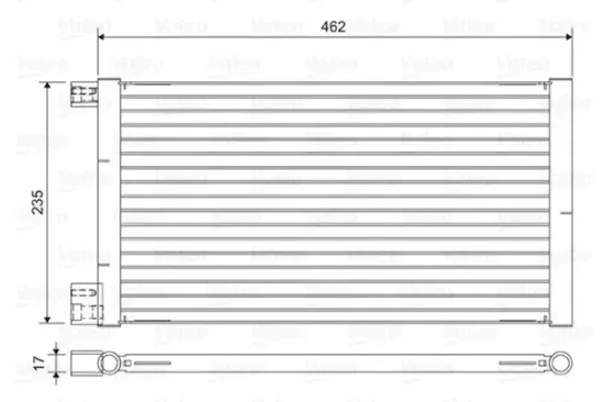Kondensator, Klimaanlage VALEO 814433 Bild Kondensator, Klimaanlage VALEO 814433