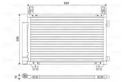 Kondensator, Klimaanlage VALEO 814449
