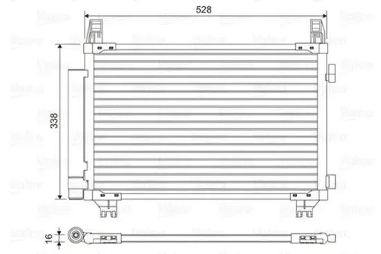 Kondensator, Klimaanlage VALEO 814449 Bild Kondensator, Klimaanlage VALEO 814449