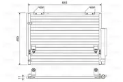 Kondensator, Klimaanlage VALEO 814457