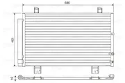 Kondensator, Klimaanlage VALEO 814460
