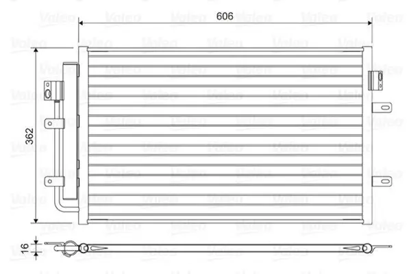 Kondensator, Klimaanlage VALEO 822551