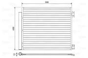 Kondensator, Klimaanlage VALEO 822559