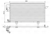 Kondensator, Klimaanlage VALEO 822602