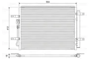 Kondensator, Klimaanlage VALEO 822628