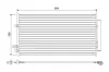 Kondensator, Klimaanlage VALEO 822638