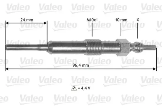 Glühkerze 5 V VALEO 345171 Bild Glühkerze 5 V VALEO 345171