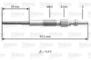 Glühkerze 4,4 V VALEO 345206