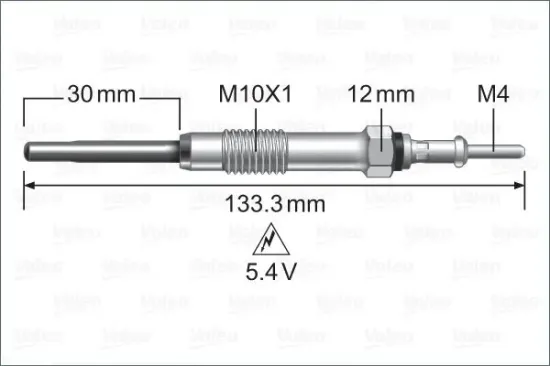 Glühkerze 5,4 V VALEO 345243 Bild Glühkerze 5,4 V VALEO 345243