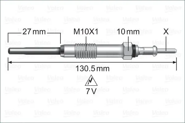Glühkerze 7 V VALEO 345249