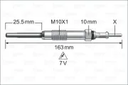 Glühkerze 7 V VALEO 345252