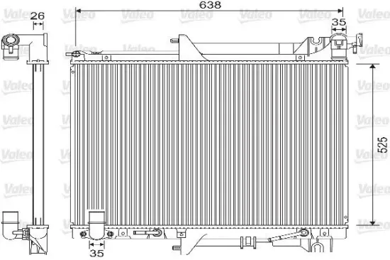 Kühler, Motorkühlung VALEO 733146 Bild Kühler, Motorkühlung VALEO 733146
