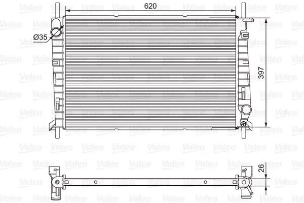 Kühler, Motorkühlung VALEO 701527