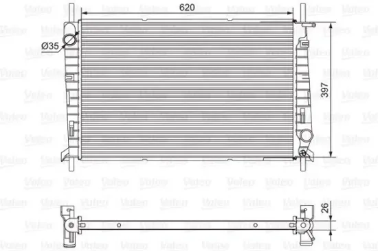 Kühler, Motorkühlung VALEO 701527 Bild Kühler, Motorkühlung VALEO 701527